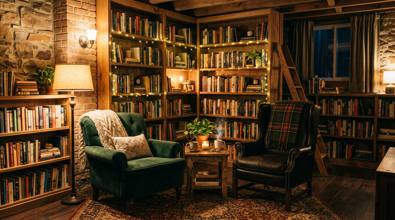 Use shelving that matches the room, not the franchise